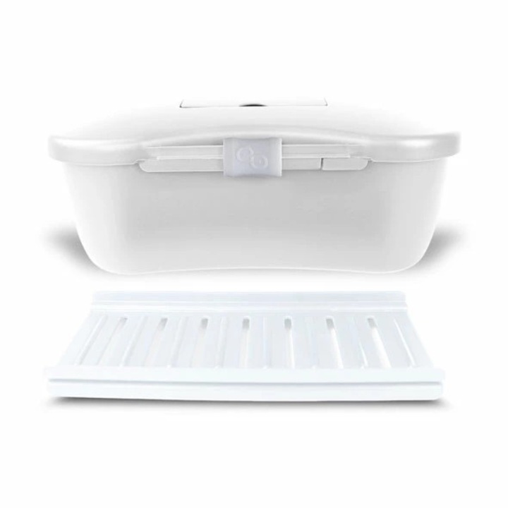 Cutie de depozitare pentru accesorii, Joyboxx, sistem igienic, alb, 33x12x17cm, set cu Playtray