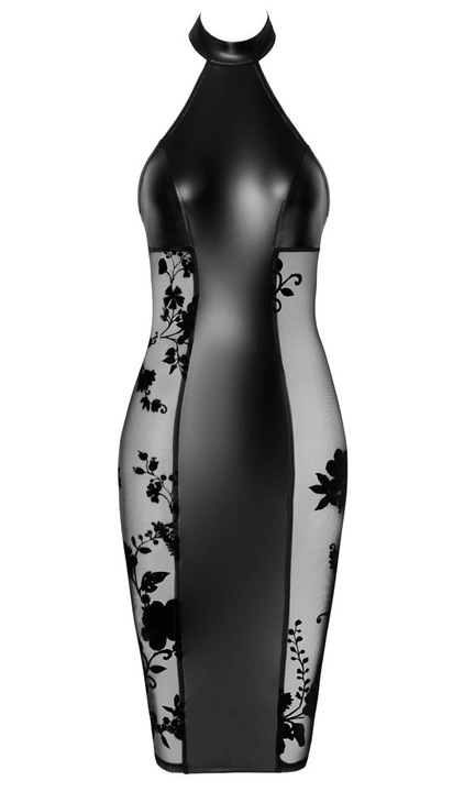 Rochie, Noir, Poliester/Elastan, Negru, M INTL