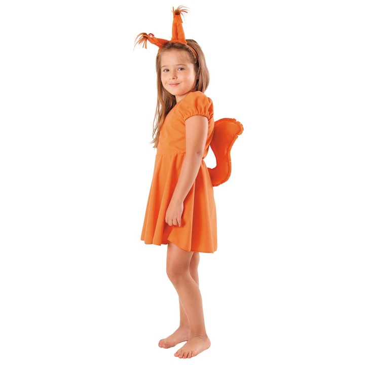 Gyermek jelmez, 122/128 cm, ruha és fejpánt szett fülekkel