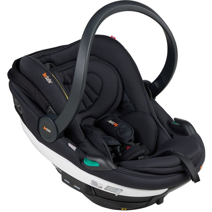 Scaun auto BeSafe Go Beyond, sistem modular, RWF, 40-87 cm, 0-13 kg, negru