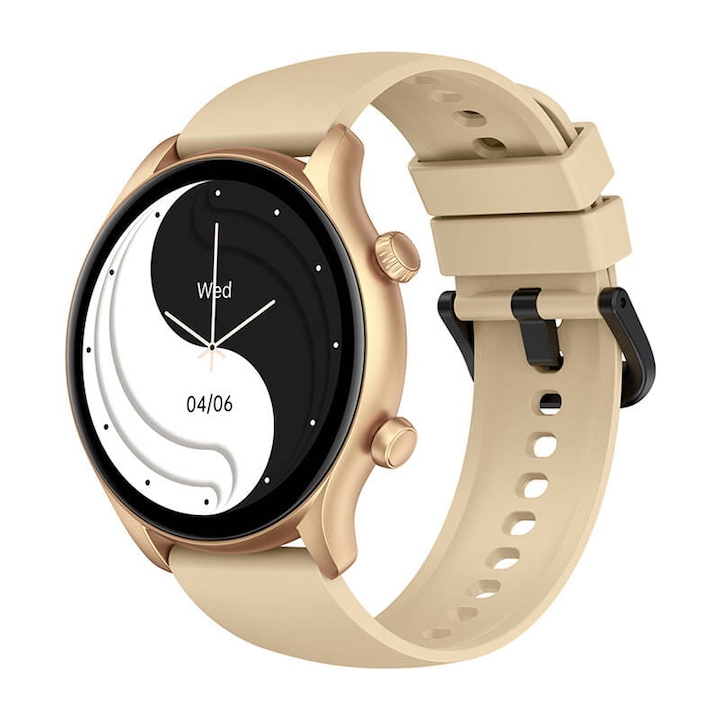 Smartwatch Zeblaze Btalk 3 Plus, 1.39'', здравен мониторинг, златист, пълен комплект