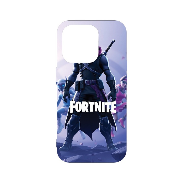 BestCase® Husa Slim Premium Silicon 1.2MM, Compatibila Cu Apple iPhone 15 Pro, Fortnite, Microfibra in interior, Antisoc, Protectie camera si ecran, PB 1689