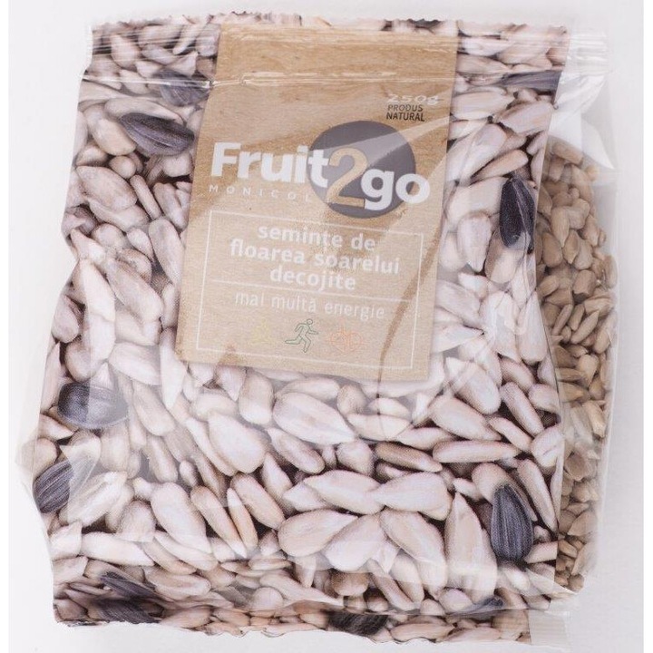 Seminte floarea soarelui decojite crude 500 gr (punga) Fruit2Go