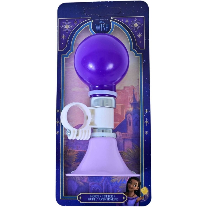 Клаксон за велосипед Disney Wish, VLR1092_13, Volare, лилав