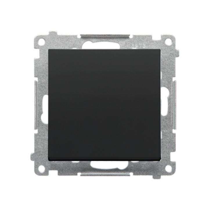 Simon 55 egypólusú kapcsoló, matt fekete