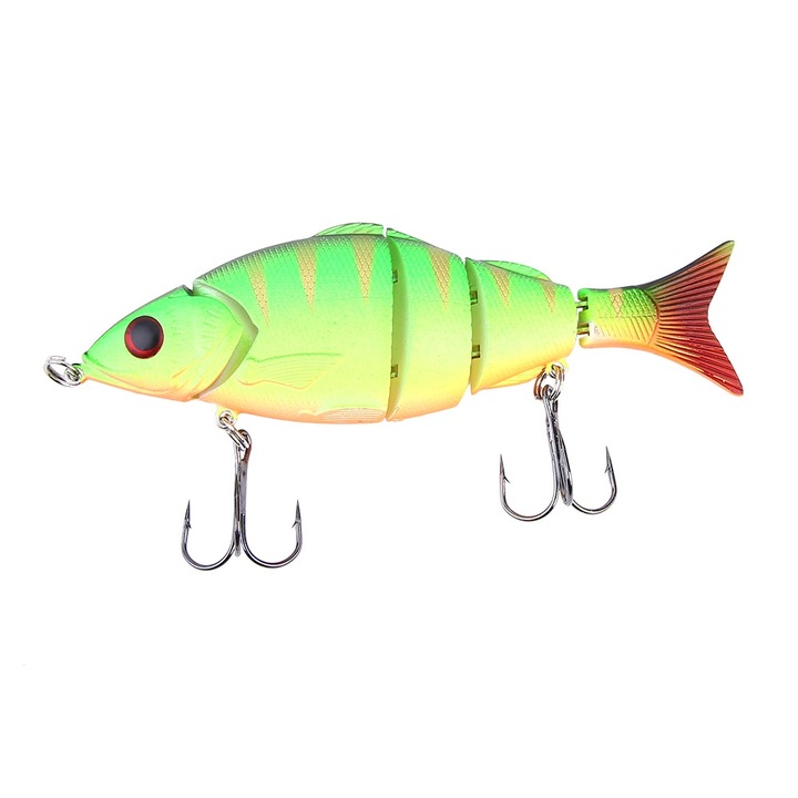 Enforose valósághű műcsali horoggal, zöld