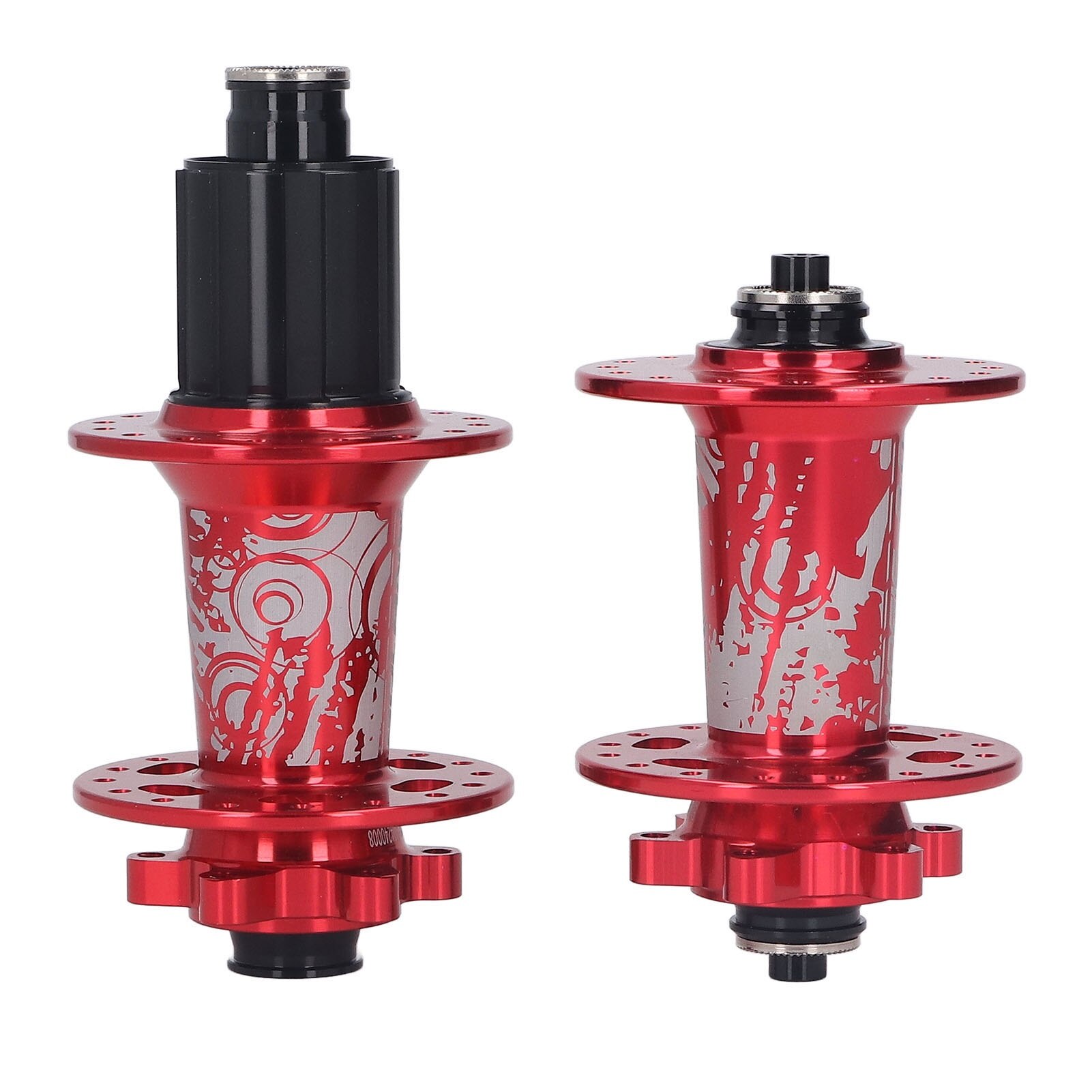 Butuc bicicleta, Mmgoqqt, aluminiu rosu, 32 gauri, 577g, set 2