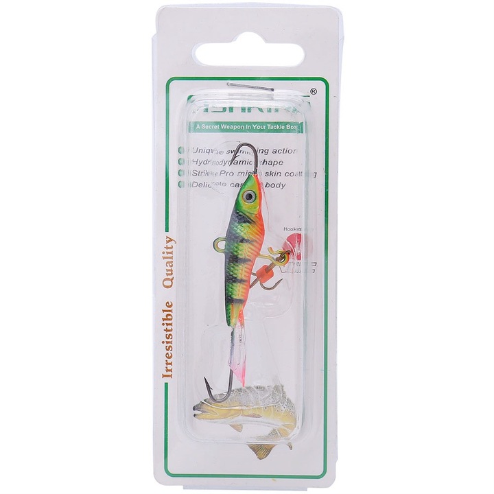 Jormftte műcsalik, hármas horoggal, 12g, élénk színek, hidrodinamikus forma