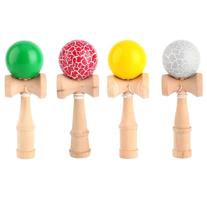 Интерактивна бамбукова играчка Enforose, зелена, за упражнения за гъвкавост, 140гр, за деца над 3 години