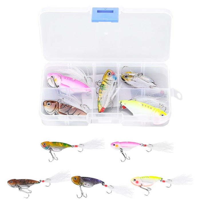 Jormftte 5 db-os fém csalikészlet, 5.2cm, 83g