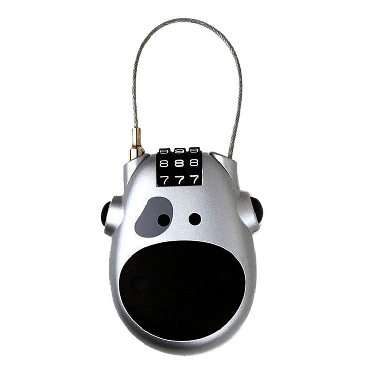 Univerzális sisakzár Teleszkópos acélkábel Jelszózár motorkerékpárhoz