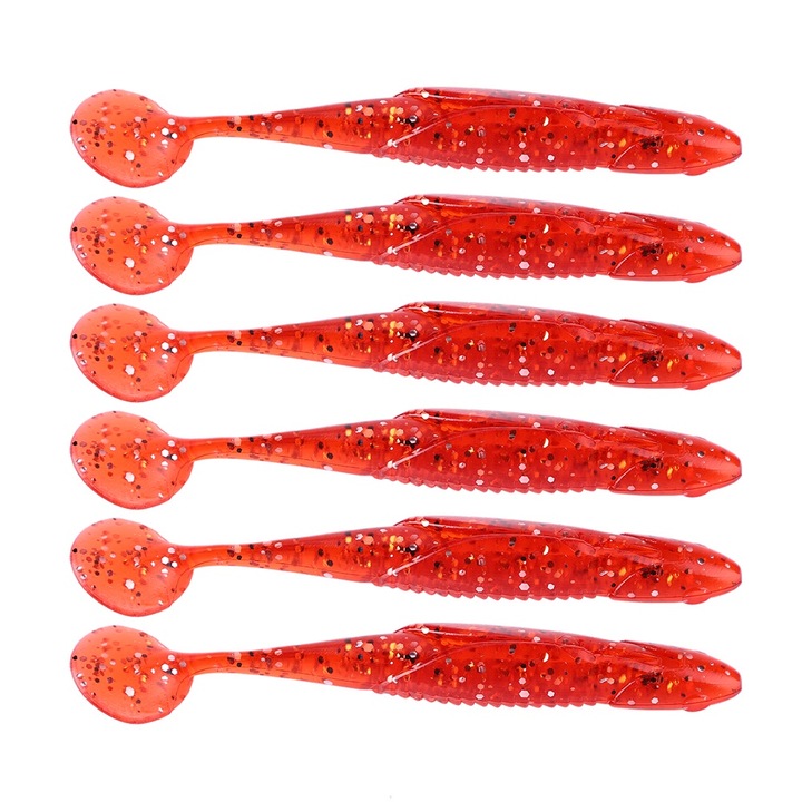 Jormftte műcsalik, 6 darabos készlet, 10 cm, többszínű, 41.5g