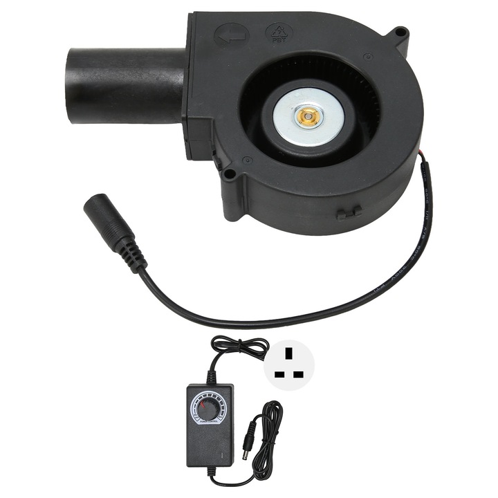 Вентилатор центробежен 12V DC, Mmgoqqt, 6000RPM, 97x33mm, за охлаждане на електроника
