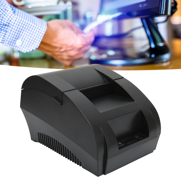 Imprimanta portabila Jormftte C15, design ergonomic, conectivitate wireless, roz, dimensiune hartie 57x30mm