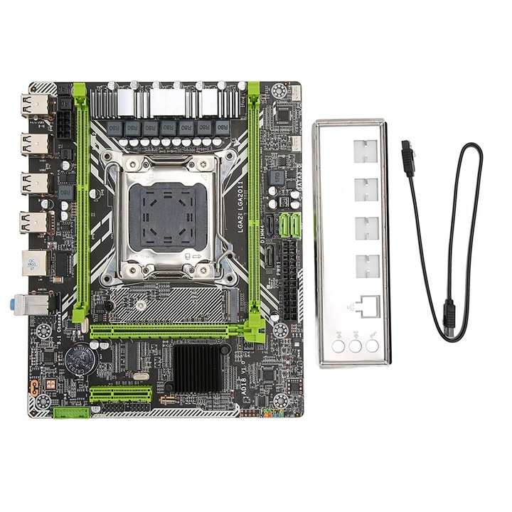 X79D 2.0 alaplap Xeon E5-höz, Mmgoqqt, LGA2011, Micro ATX, 2 x DDR3, 220x180mm