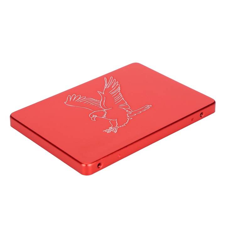 Външен SSD, Mmgoqqt, Metal, 2,5 инча, SATA III, 32 GB, Запис 70 M/S, Четене 150 M/S, Червен