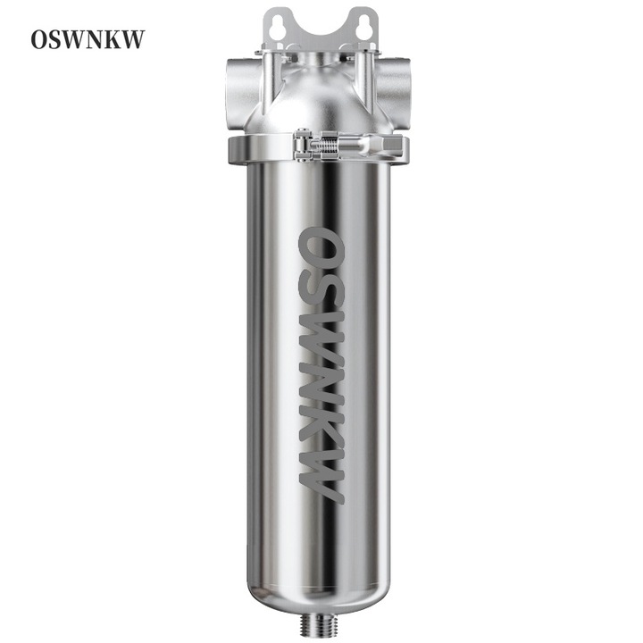 Cana filtranta OSWNKW-76, inox, 40 microni, gri, 96.5x360mm, set cu adaptor G3/4" si G1"