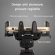 Suport auto pentru telefon, telescopic, 16x11x11cm, negru/argintiu, compatibil cu telefoane de 3-6.2 inch