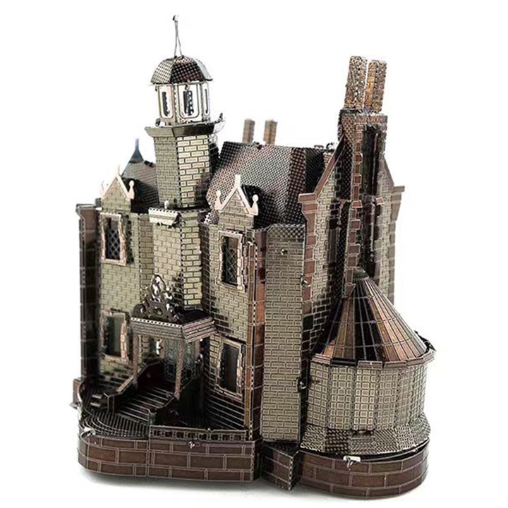Puzzle 3D din Metal, Otel Inoxidabil, Detalii Complexe, Ghost Castlel, multicolor, pentru 12 ani+