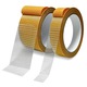 Set 2 Banda Dublu Adeziva din Material Textil Premium, BOMSTOM, pentru Tiv Haine si Prins, Suspendat Obiecte, 10m x 2 cm/5 cm, transparent