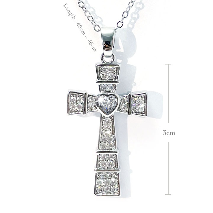 Colier cu pandantiv Cruce, otel titan, bijuterii dama, hypoalergenic, cadou de Craciun sau ziua de nastere