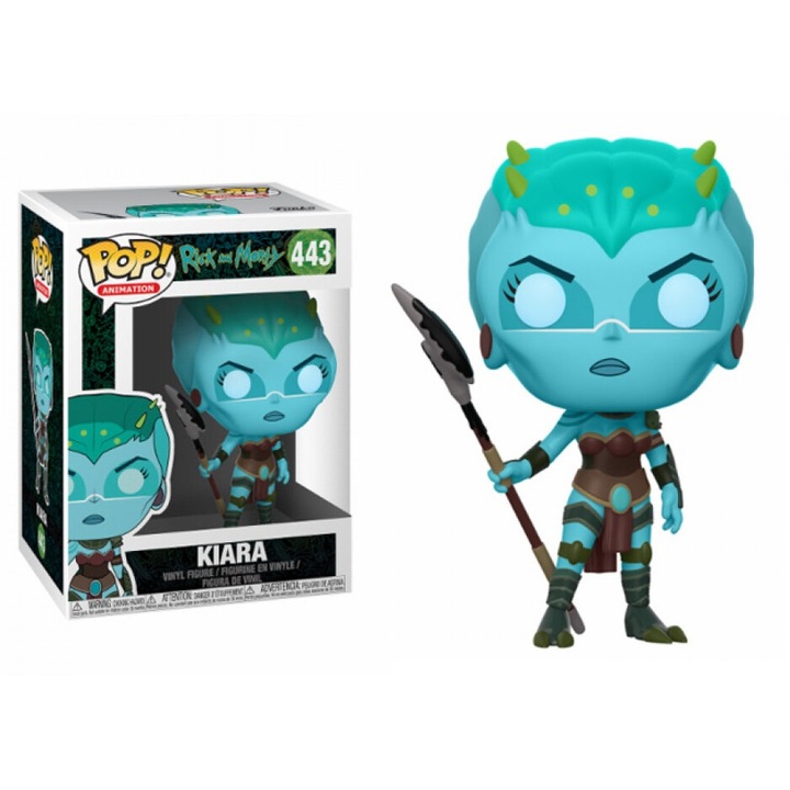Funko POP! Rick & Morty Kiara 443, autentikus részletek, 10cm