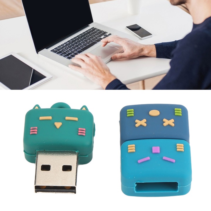 Rajzfilm USB pendrive, Jormftte, 128 GB, PVC, USB 2.0