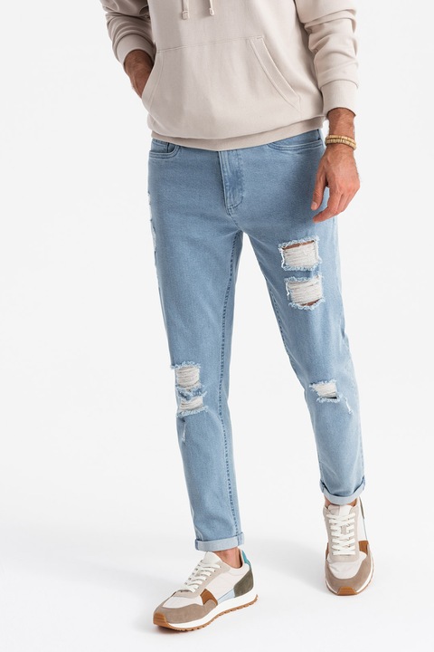 OMBRE, Дънки деграде със стеснен крачол, Светлосин