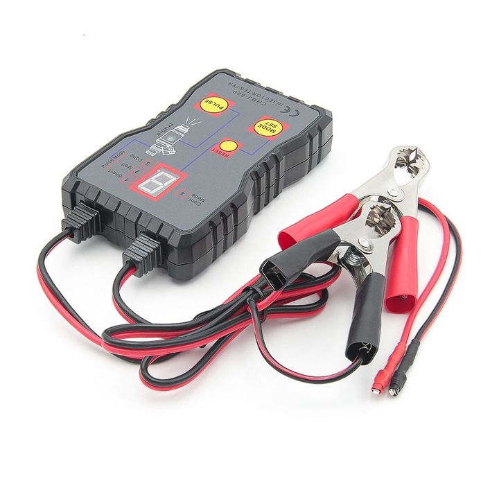 Тестер за автомобилни горивни инжектори Techstar CNBJ-620, 4 Режима на тестване, Цифров дисплей