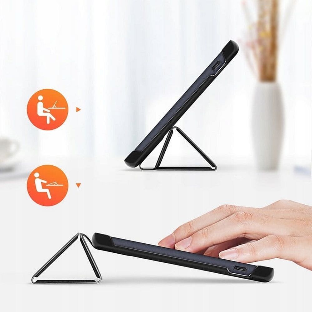 Tablete Samsung Galaxy Tab S8+ PLUS 12 "4" (SM-X800, SM-X806) compatibile - husa inteligenta neagra DUX DUCIS DOMO