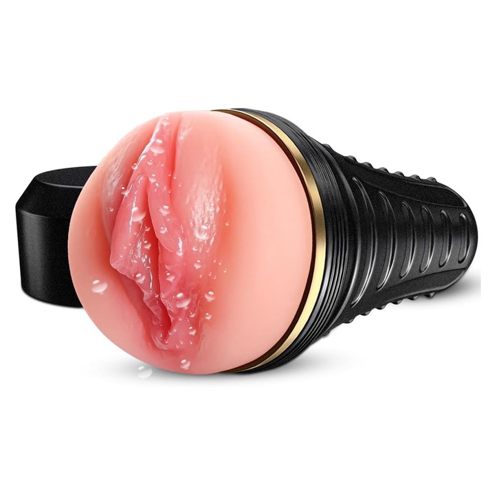 Masturbator Pentru Barbati, Masturbator Vagin Design Ergonomic, Usor de Curatat, Efect Ultra-Realist, Material TEP detasabil si lavabil, Stimulare Orala, Potrivit Pentru diferite Dimensiuni, Roz