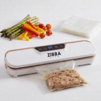 Aparat de Vidat si Sigilat Alimente 120W ZIBBA Life™, Compact, 10 Pungi Incluse, Dimensiuni 33x7.5x6 cm – Sigilare Rapida si Eficienta