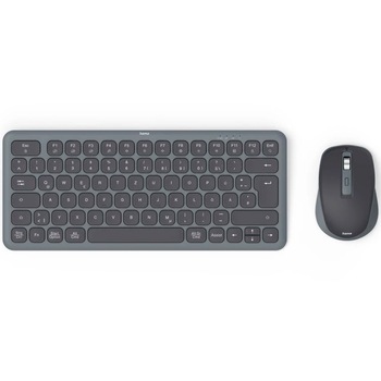 Set Tastatura+Mouse Wireless Hama WKM-500, Multi-Device, 1600DPI, negru