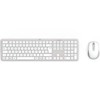 Set Tastatura+Mouse Wireless Hama WKM-550, Multi-Device, 1600DPI, alb