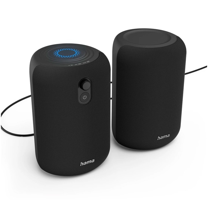 Тонколони Bluetooth Hama SoundRoller 2.0, PC, 60W, Черен