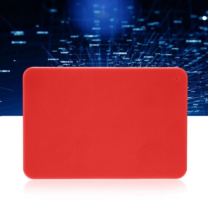 Jormftte külső merevlemez, 500GB, USB 3.0, piros, hordozható