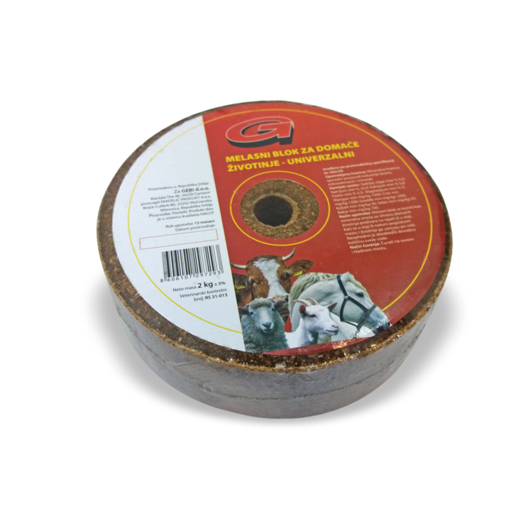 SARE DE LINS CU MELASA, pentru cai, oi, capre, vaci, 2 kg