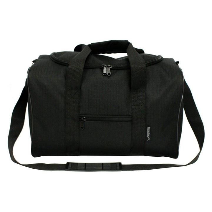 Geanta de calatorie, 40 x 20 x 25 cm, negru, Borderline, JBTB65