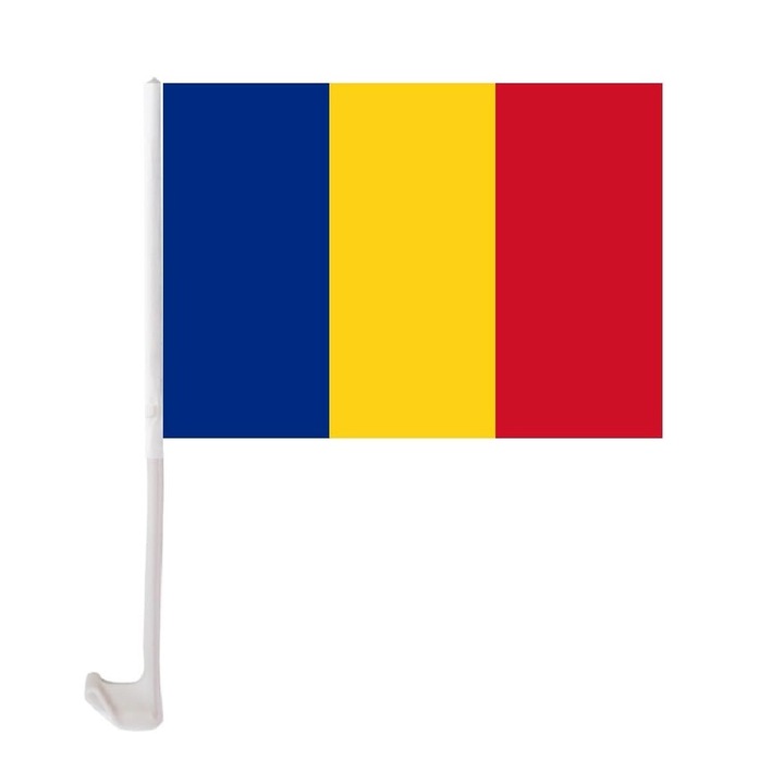 Steag Tricolor Romania Auto, OPTIM SOLUTION, Culori Vibrante, Patriotism, Dimensiune Mare, Simbol al Traditiilor, 45 cm x 30 cm, Stegulet Auto, Multicolor