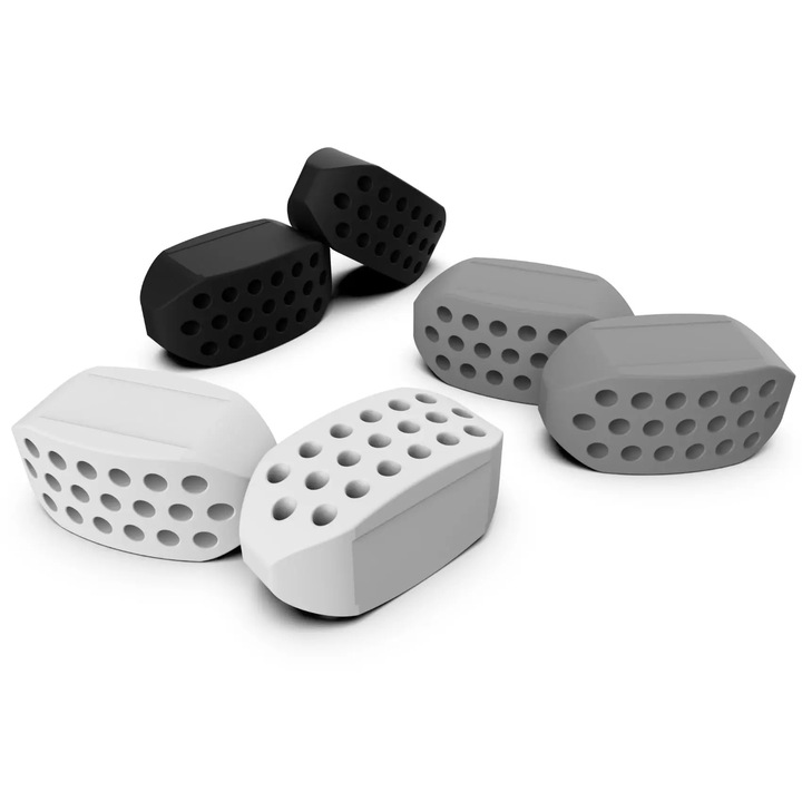 Set 2 aparate pentru Antrenarea Maxilarului, Jawline Exerciser. Gri