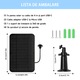 Mini Panou Solar, JFYU, Panou Solar Fotovoltaic pentru Alimentare Camere, 10W 5V, Rezistent la Intemperii, Cablu 3m, Conector Micro-usb si Adaptor tip c Inclus, Negru