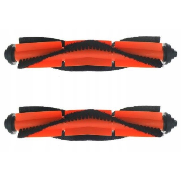 Főkefe cserekészlet Xiaomi Vacuum Mop Essential G1/Mjstg1 porszívóhoz, Mjstg1, 19.5 cm, V-alakú kialakítás, 19.5 cm szélesség, hatékony tisztítás kölönböző felületeken, piros/fekete