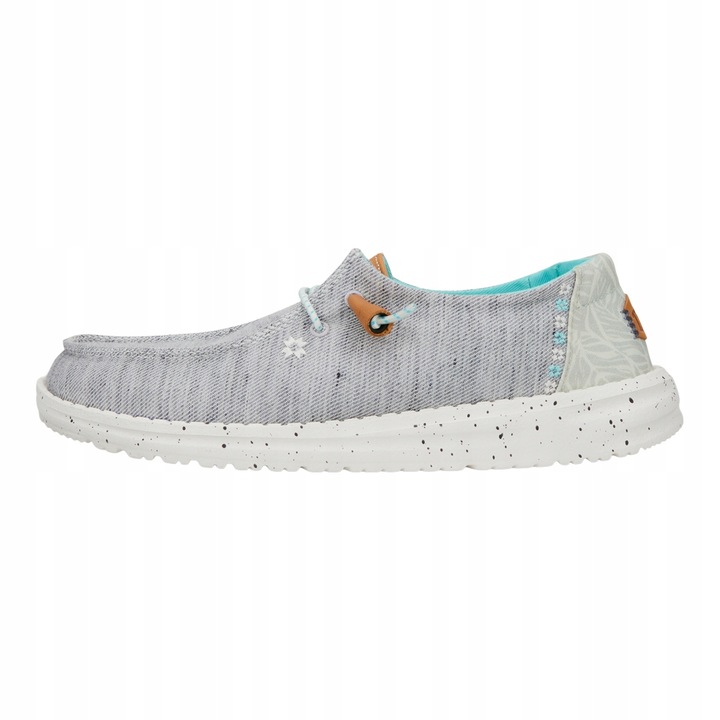 Дамски мокасини, HeyDude, Heathered Slub Tropical, Сив, Сив