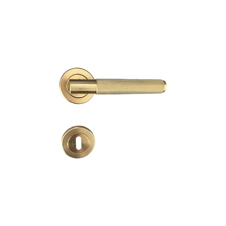 Set manere pentru usa interior, auriu, model AVI-4291