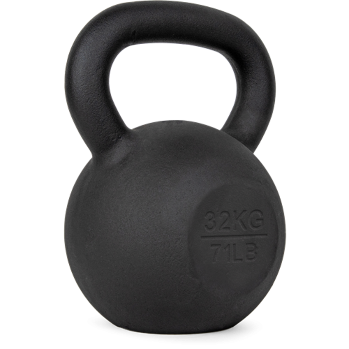 Gantera Kettlebell Din Fonta 32 KG VirtuFit, Dimensiuni 22,6 x 19,3 x 30,1 CM, Culoare: Negru