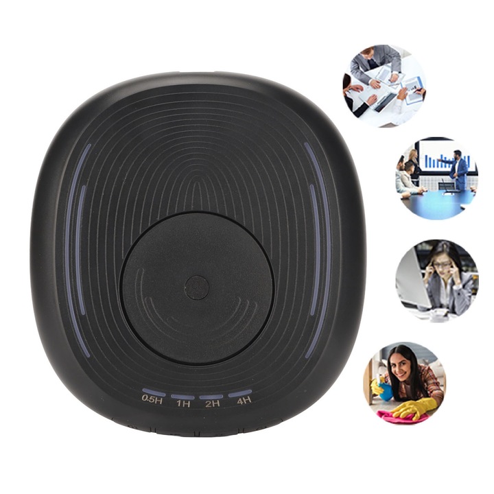 Egérmozgató érzékelhetetlen állítható idővel Plug and Play csendes egérmozgató LED kijelzővel PC-hez fekete