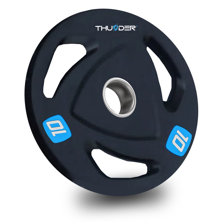 Disc olimpic cu prindere Thunder, 10kg, 50/51mm