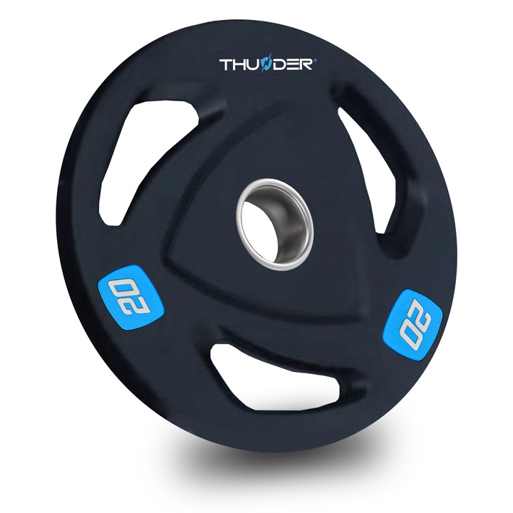 Disc olimpic cu prindere Thunder, 20kg, 50/51mm