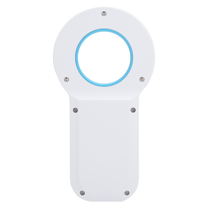 Cititor etichete animale Jormftte W90B, OLED, 134.2kHz, 128 mesaje, alb