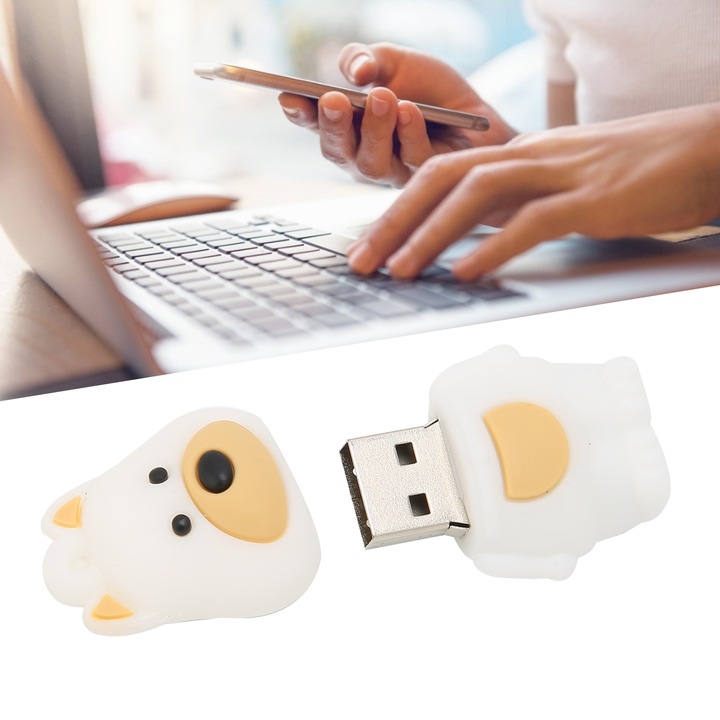 Memória USB 32GB, Jormftte, kutya design, ABS, hordozható